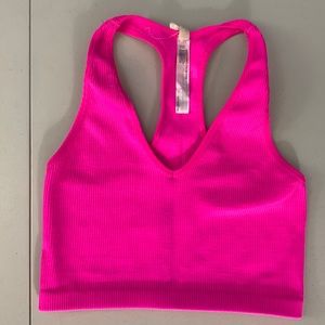 Free people movement ribbed crop racer back tank